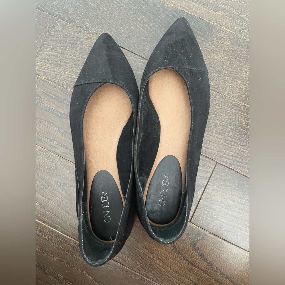 Abound Suede Pointed Ballet Flats - Size 7